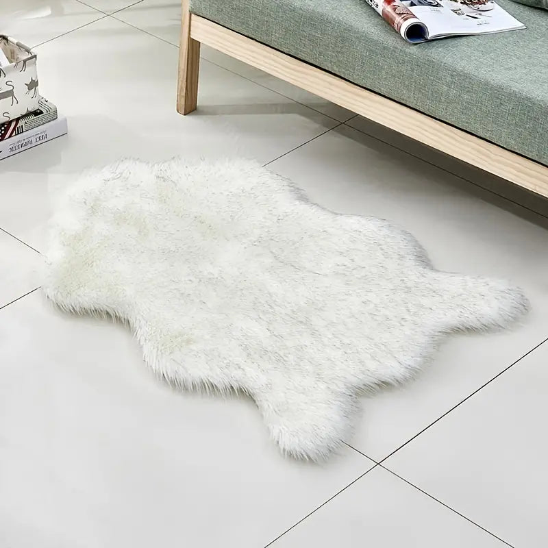 Cute Irregular Plush Rug for Living Room & Bedroom